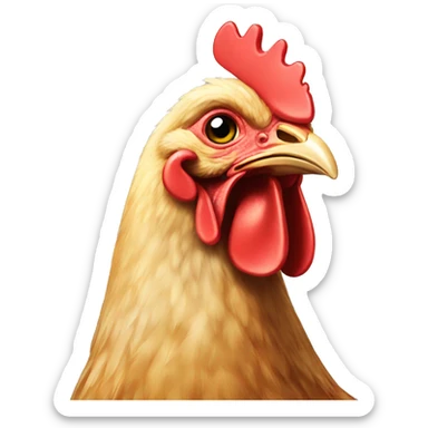 chicken twemoji sticker