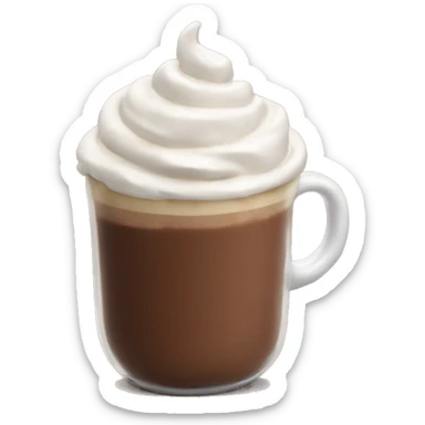 ihop hot chocolate with whipped cream  sticker