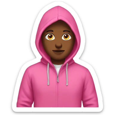 pink hoodie  sticker