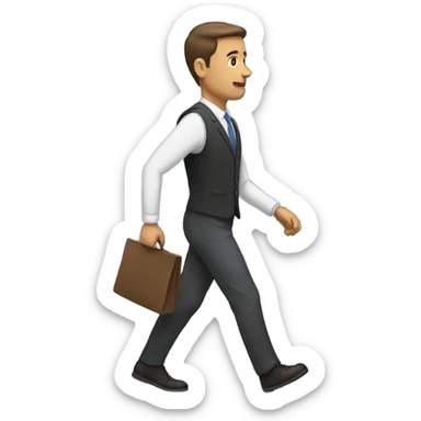 the guy goes to the left sticker