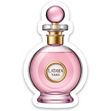 lattafa yard pink perfume sticker