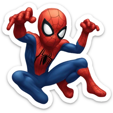 Spiderman estilo pixelart sticker