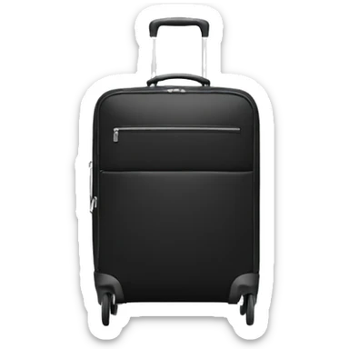 black trolley bag for  men sticker