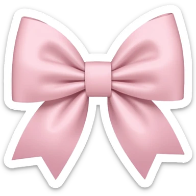 super pale pink bow confetti but the paper confetti are the pale pink bows all spread out sticker