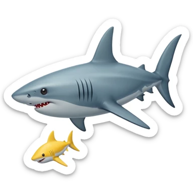 Requin avec une étoile dans 1 oeil sticker