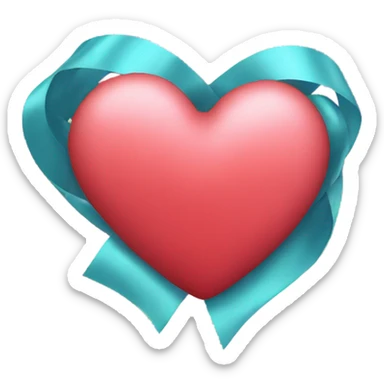 Heart with Ribbon  sticker