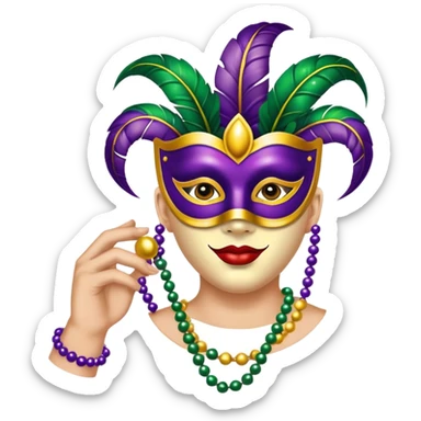Mardi Gras  sticker