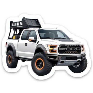 Ford f150 Raptor - Ford (Model Year: 2024) (Iconic colour: White) sticker
