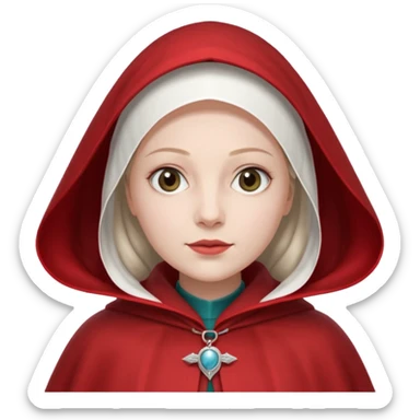 mujer de la portada de  el libro el cuento de la criada sticker