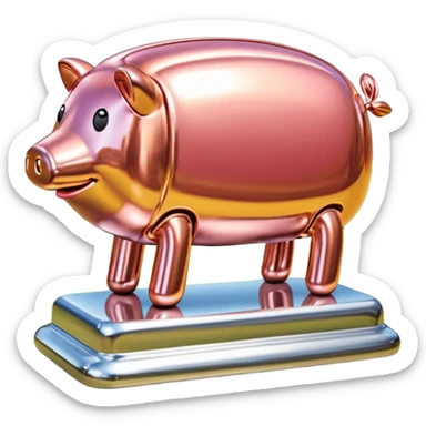  SPAM meat jeff koons style sculpture art french landscape  sticker