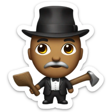 Godfather with ax sticker