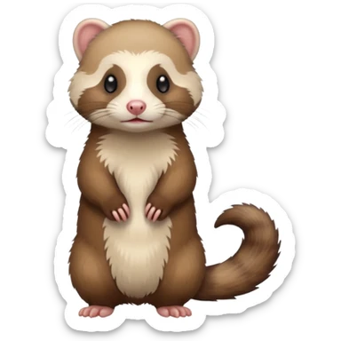 standing ferret sticker