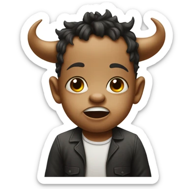 Mad cow baby sticker