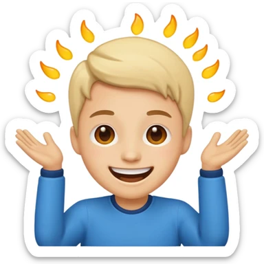 create a person emoji of Barcavibe is the superpower name Brings energy, momentum, and structure more fun sticker