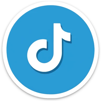 Créame un emoji que sea el logotipo de  verificacion de tiktok sticker