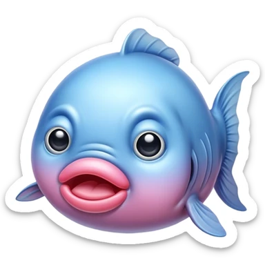 Blob fish sticker
