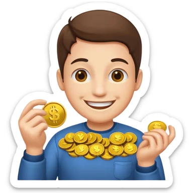 do a emoji to describe getting your moneys worth sticker