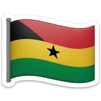 Ghana flag sticker