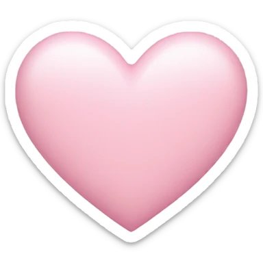 Light pink heart sticker