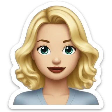 Margot robbie in cappie sticker