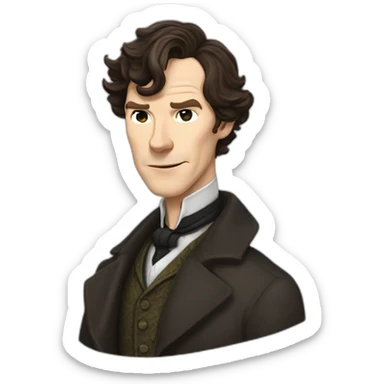 Sherlock Holmes benedict cumberbatch sticker