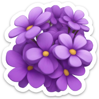 purple flowers very pretty sticker