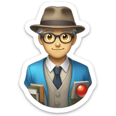 pokemon professor oak badge pokeball sticker