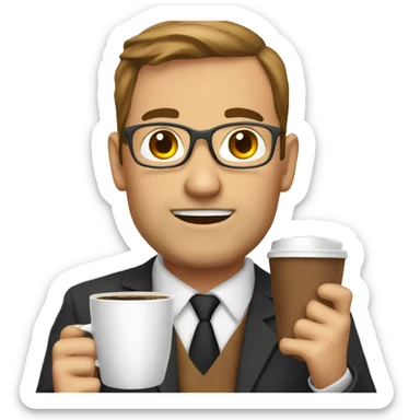 English teacher with coffee sticker