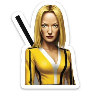 Uma Thurman kill bill sticker