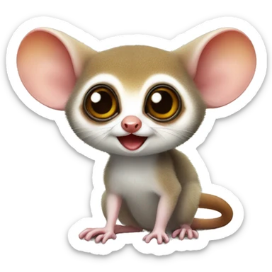 Cute Mouse lemur sticker