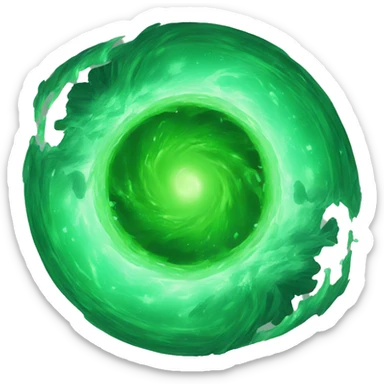 green portal vortex sticker