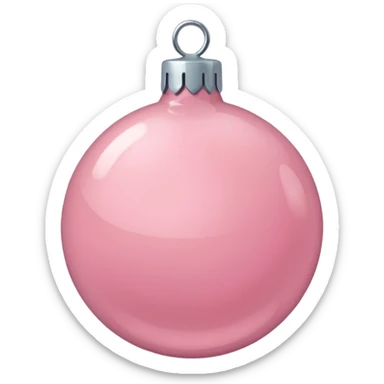 the color is baby pink its still christmas themed and aesthetic sticker