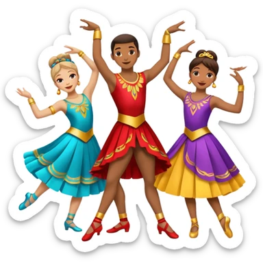 dancers sticker