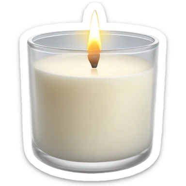 vanilla scented candle sticker