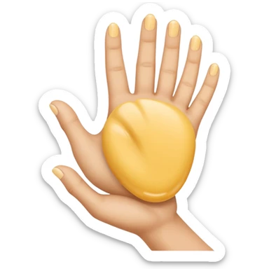 asia handholded fen without a person sticker