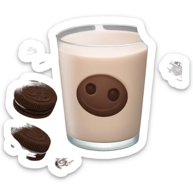 chocolate milk oreo sticker