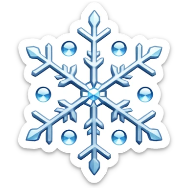 Snowflakes in winter sticker