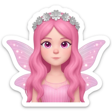 a pink Fairy sticker