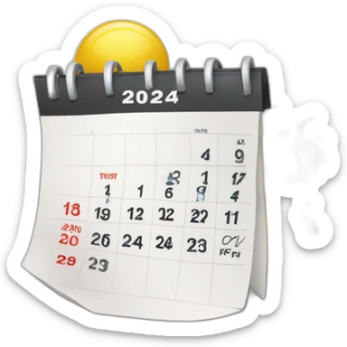calendar 2024 sticker