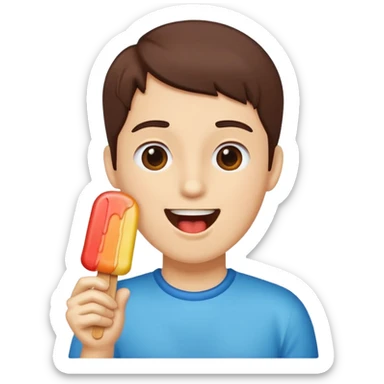 Sucking on popsicle  sticker