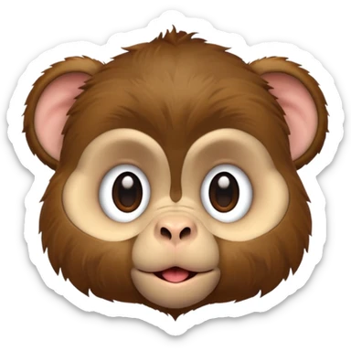 rookie monkeys puppy head sticker