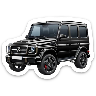 Black Mercedes G-Wagon sticker