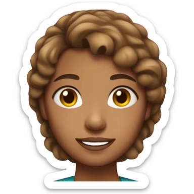revuelves girl with tan skin and brownish hair sticker