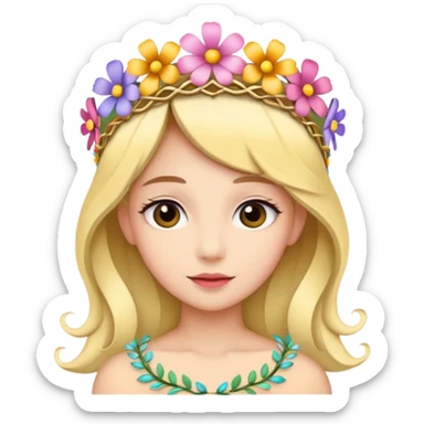 flower tiara sticker