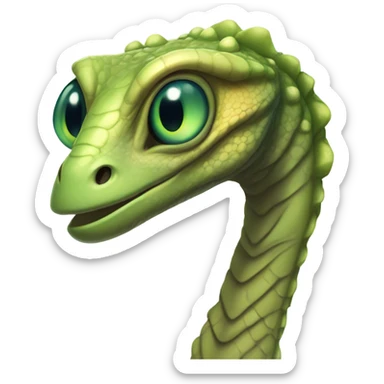 reptile alien visitor female sticker