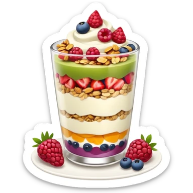Yogurt fruit parfaits sticker