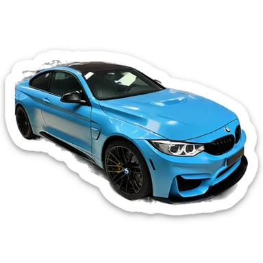 Yas marina blue BMW M4 Competition  sticker