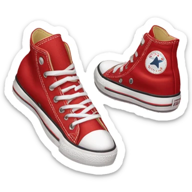 Converse with red bottoms sticker