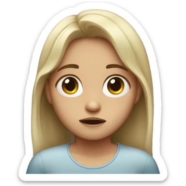 Girl crying  sticker