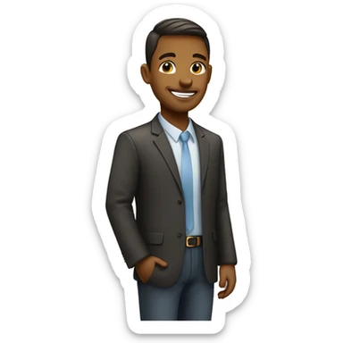 A new employee that goes to 5 church for prayer on 5am but also loves to work at his office sticker